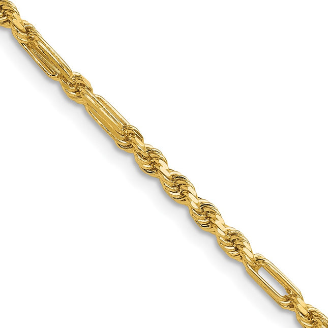 14k Yellow Gold Chains Style MIL050 - Classique Jewelry Inc.