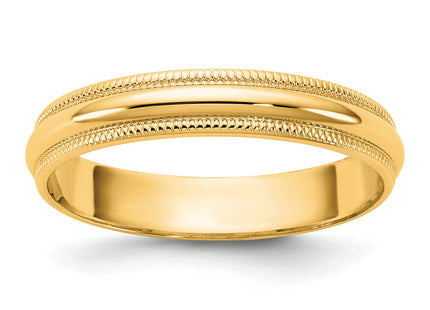 14K yellow gold wedding band, another view