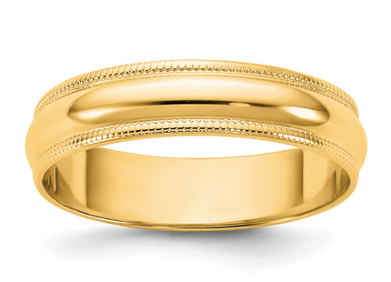14K yellow gold wedding band, additional view