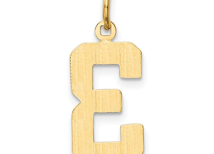 14K gold number 3 charm, another view