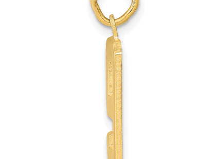 14K gold number 9 charm, alternate view