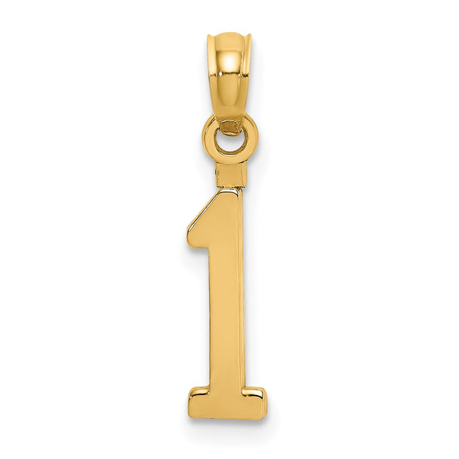 14k Yellow Gold Pendants Style NU01 - Classique Jewelry Inc.