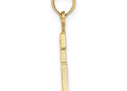 14k Polished Number 6 Pendant (Style NU06)
