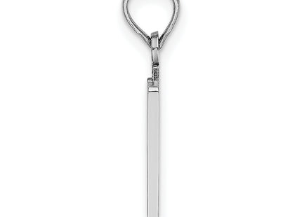 14kw Polished Number 10 Pendant