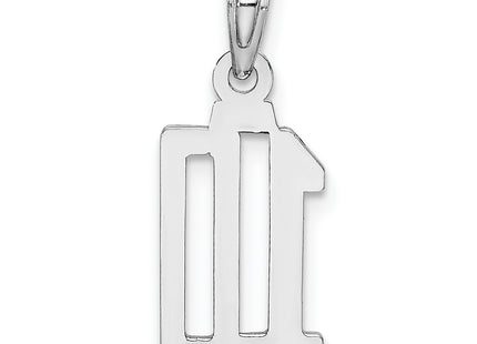 14kw Polished Number 10 Pendant