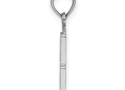 14kw Polished Number 13 Pendant (Style NU13W)