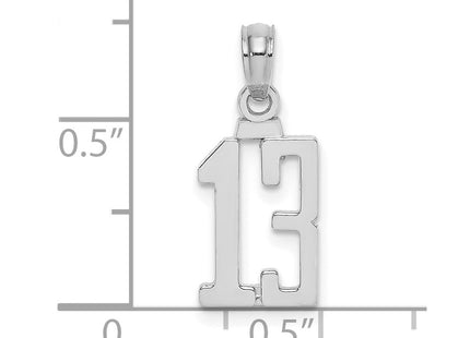 14k White Gold Pendants Style NU13W - Classique Jewelry Inc.
