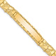 14K Polished Solid Nugget Plate ID Bracelet