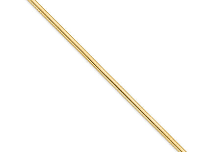 14k Polished Domed Omega Necklace