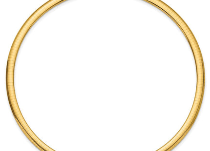 14k Polished Standard Weight Domed Omega Necklace (Style OD6-16)