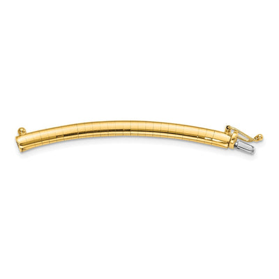 14K Lightweight Domed Omega Extender for Necklace, 2 x 4mm