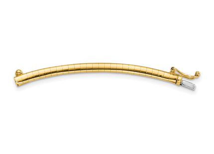 14k Standard Weight Domed Omega Extender for Necklace, 2 x 3mm
