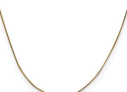 14K . Octagonal Snake with Lobster Clasp Chain, 16 x 0.5mm