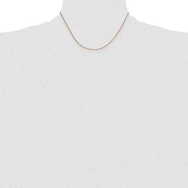 14K . Octagonal Snake with Lobster Clasp Chain, 16 x 0.5mm