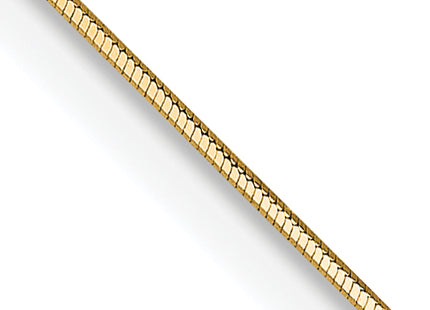 14K . Octagonal Snake with Lobster Clasp Chain, 16 x 0.5mm