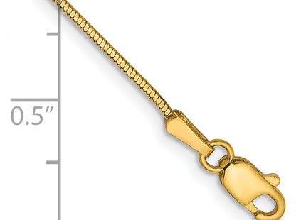 14K . Octagonal Snake with Lobster Clasp Bracelet
