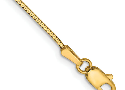 14K . Octagonal Snake with Lobster Clasp Bracelet
