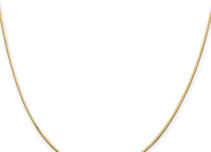 14K . Octagonal Snake with Lobster Clasp Chain, 16 x 1mm