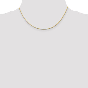 14K . Octagonal Snake with Lobster Clasp Chain (Style OSA150-16)