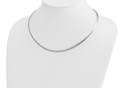 14K white gold necklace, another view