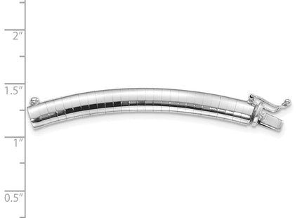 14k White Gold Standard Weight Domed Omega Extender for Necklace (Style OWX6)
