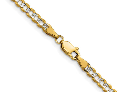 14k Yellow & Rhodium Chains Style PCB100 - Classique Jewelry Inc.