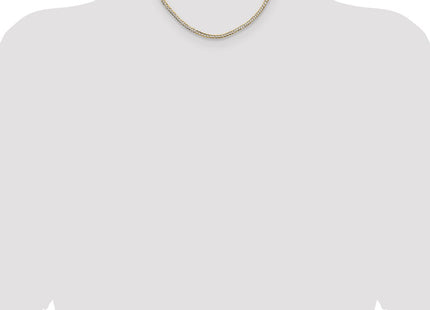 14k Yellow & Rhodium Chains Style PCB100 - Classique Jewelry Inc.