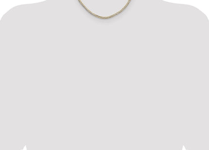 14k Lightweight Pav Flat Cuban Chain (Style PCB100-16)