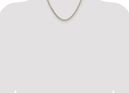 14k Yellow & Rhodium Chains Style PCB100 - Classique Jewelry Inc.