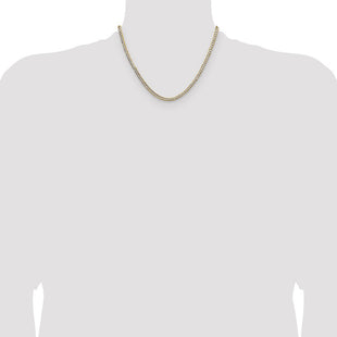 14k Lightweight Pav Flat Cuban Chain (Style PCB100-18)