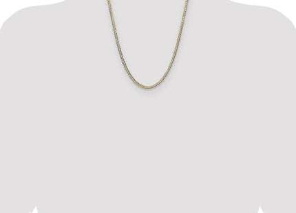 14k Yellow & Rhodium Chains Style PCB100 - Classique Jewelry Inc.