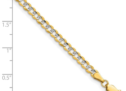14k Lightweight Pav Flat Cuban Chain (Style PCB100-8)