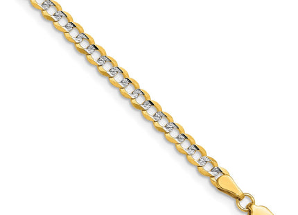 14k Lightweight Pav Flat Cuban Chain (Style PCB100-8)