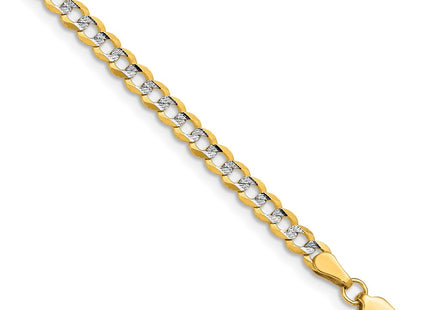 14k Yellow & Rhodium Chains Style PCB100 - Classique Jewelry Inc.