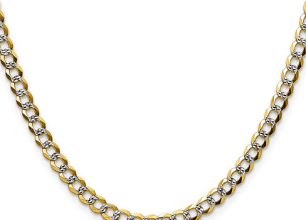 14k Yellow & Rhodium Chains Style PCB120 - Classique Jewelry Inc.