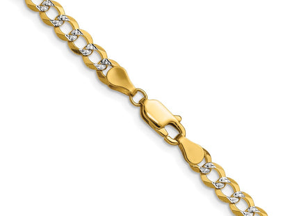 14k Yellow & Rhodium Chains Style PCB120 - Classique Jewelry Inc.