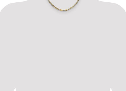 14k Lightweight Pav Flat Cuban Chain (Style PCB120-16)