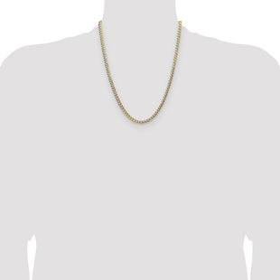 14k Lightweight Pav Flat Cuban Chain (Style PCB120-22)