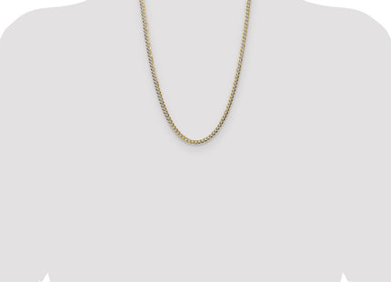 14k Yellow & Rhodium Chains Style PCB120 - Classique Jewelry Inc.