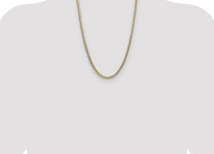 14k Lightweight Pav Flat Cuban Chain (Style PCB120-24)