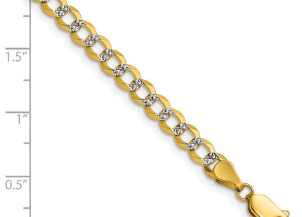 14k Yellow & Rhodium Chains Style PCB120 - Classique Jewelry Inc.