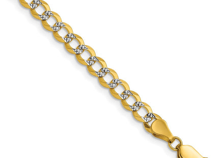 14k Yellow & Rhodium Chains Style PCB120 - Classique Jewelry Inc.