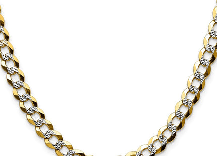 14k Yellow & Rhodium Chains Style PCB180 - Classique Jewelry Inc.