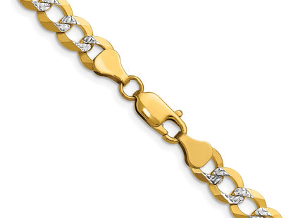 14k Yellow & Rhodium Chains Style PCB180 - Classique Jewelry Inc.