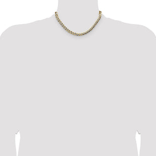14k Lightweight Pav Flat Cuban Chain (Style PCB180-16)