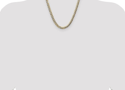 14k Lightweight Pav Flat Cuban Chain (Style PCB180-20)