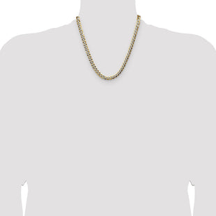14k Lightweight Pav Flat Cuban Chain (Style PCB180-20)