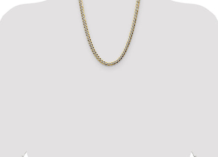 14k Lightweight Pav Flat Cuban Chain (Style PCB180-22)