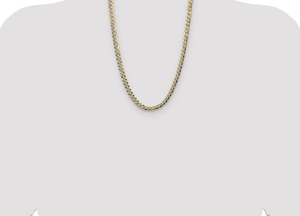14k Lightweight Pav Flat Cuban Chain (Style PCB180-24)