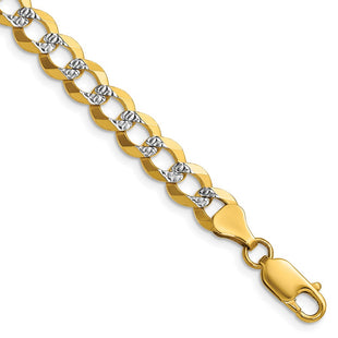 14k Yellow & Rhodium Chains Style PCB180 - Classique Jewelry Inc.